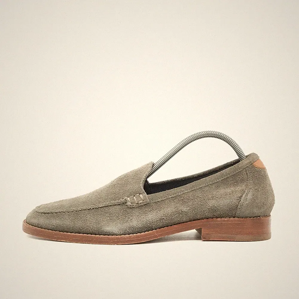 Cole Haan Herren GRAND.ØS Slipper Beige Wildleder Bequem, Sohle Loafer EU 40