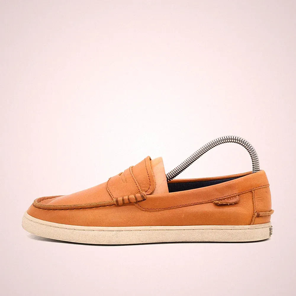 Cole Haan Herren Halbschuhe EU 41 Grand OS Cognac Leder Penny Loafer