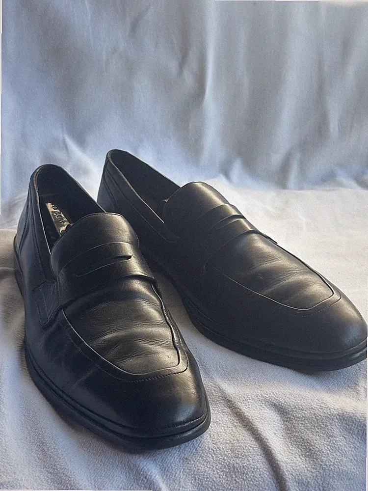Cole Haan Herren Halbschuhe Leder schwarz - Nike Air Sohle - elegant und bequem