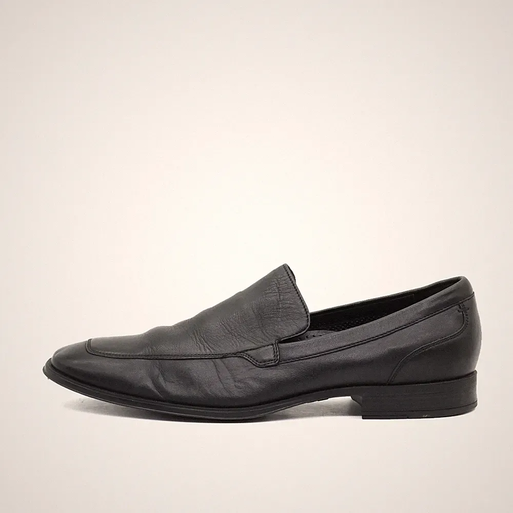 Cole Haan Herren Loafer Classic Slipper Schwarz Leder Komfort-Innensohle EU 44