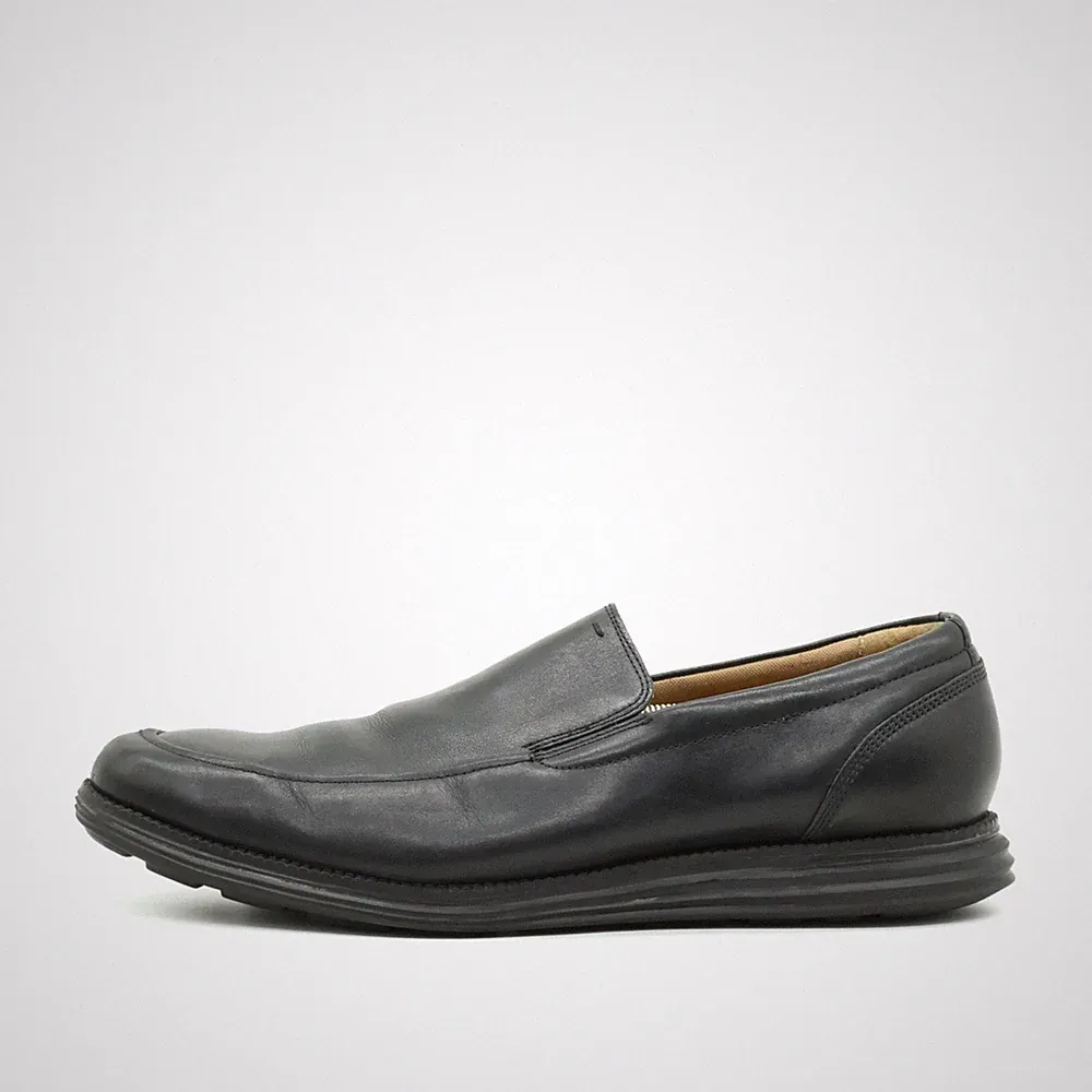 Cole Haan Herren Loafer EU 46 Grand ØS Schwarz Leder Komfortsohle Slipper