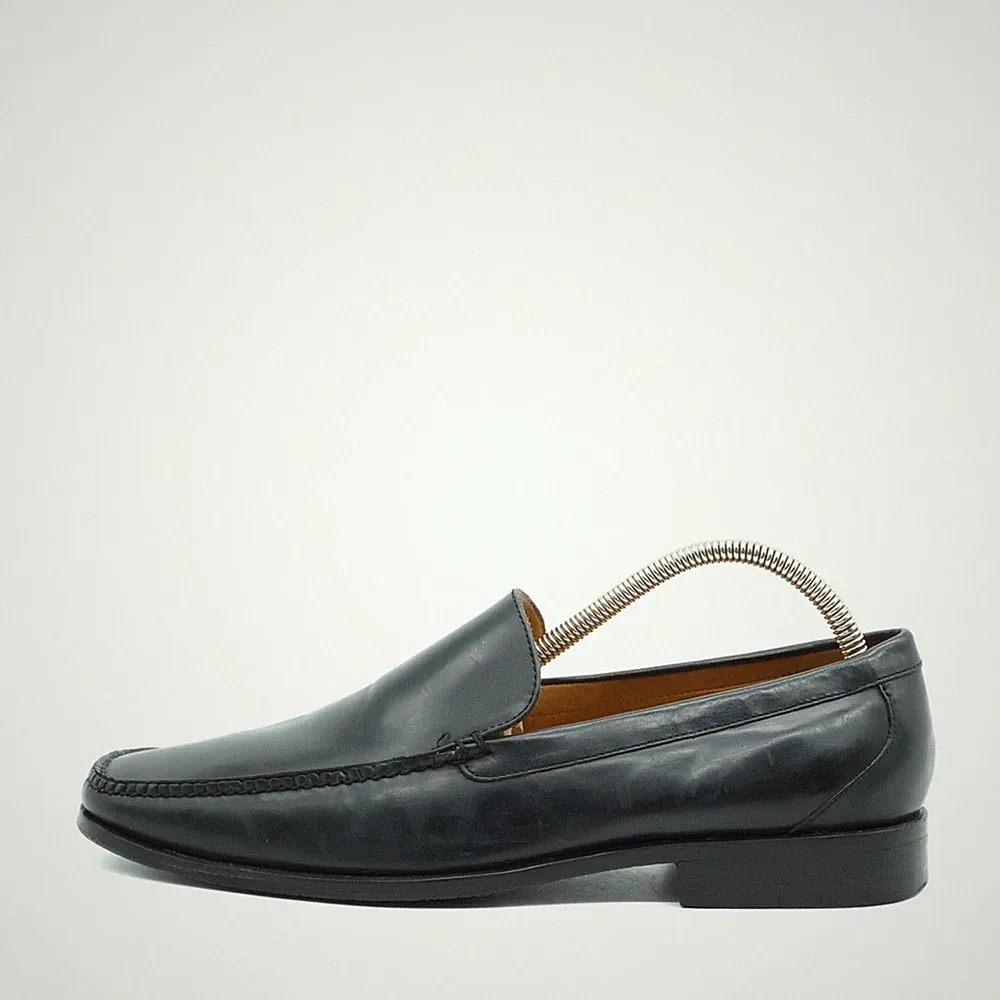 Cole Haan Herren Loafer Slipper Schwarz Leder Rutschfeste Sohle EU 43