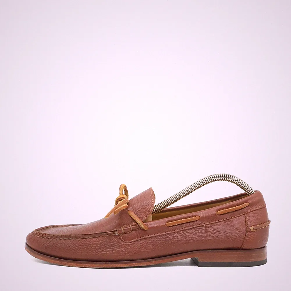 Cole Haan Herren Mokassin Loafer Slipper Braun Leder Klassik Mokassins EU 41,5