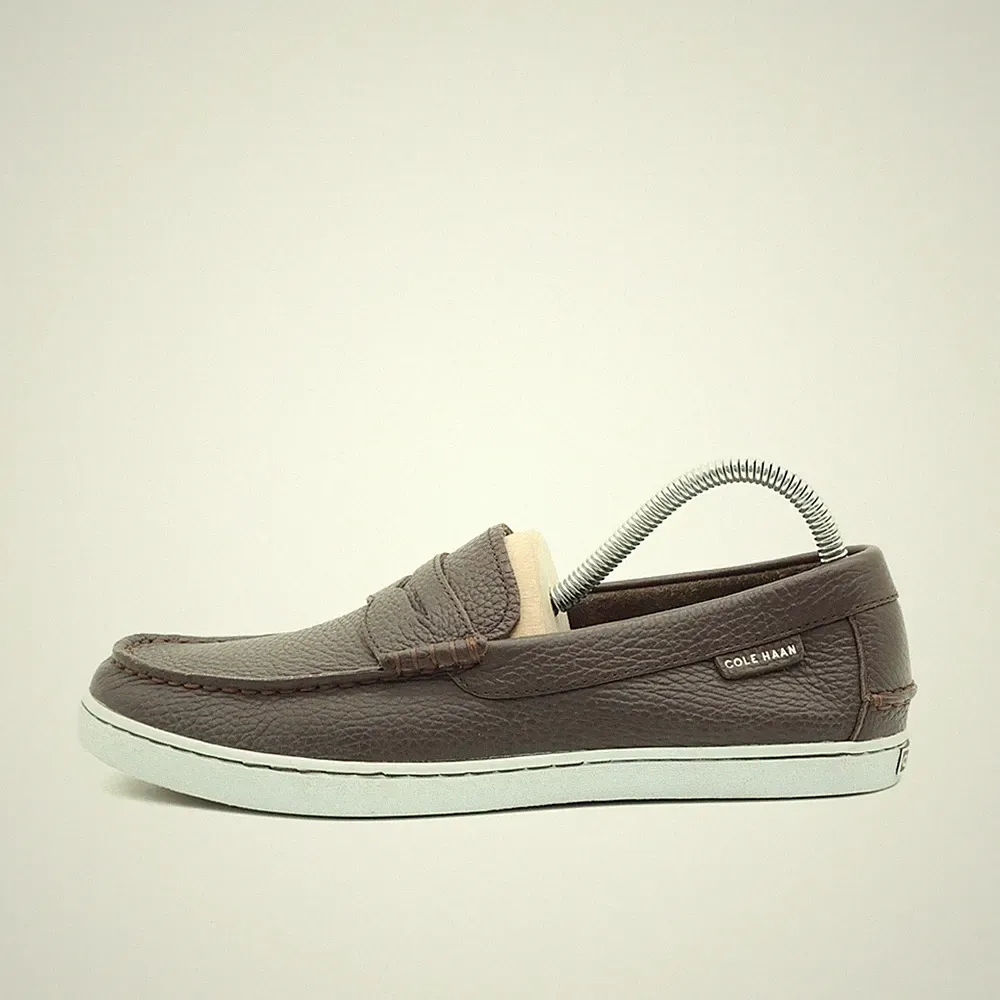 Cole Haan Herren Penny Loafer Slipper Braun Leder Casual Mokassin EU 40