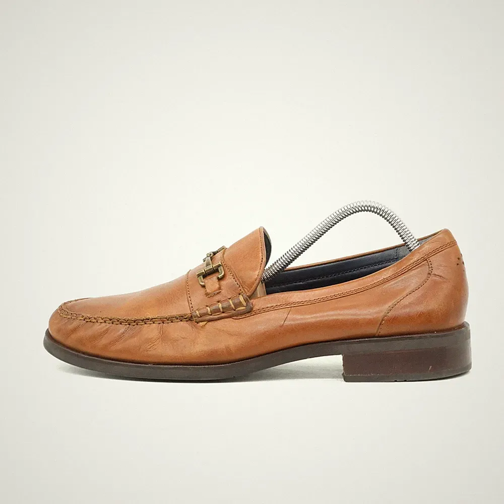 Cole Haan Herren Pinch Maine Classic Loafer Braun Metall-Akzent Mokassin EU 44