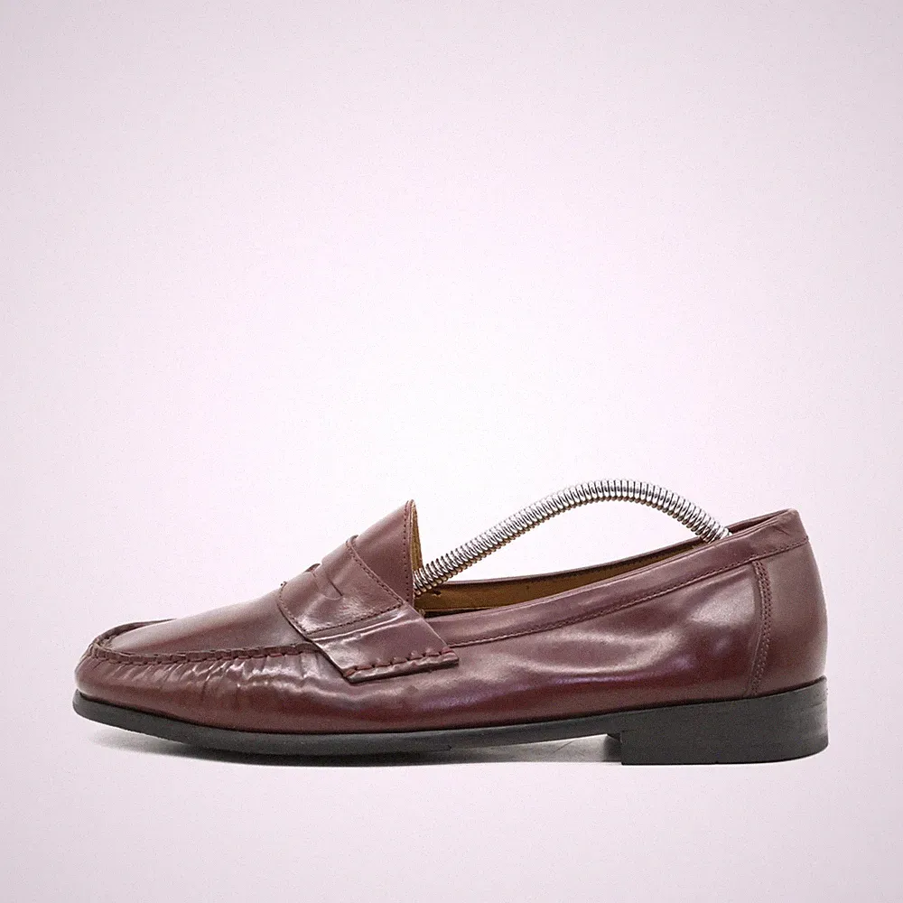 Cole Haan Herren Slipper EU 41,5 C13408 Bordeaux Echtleder Bequem Klassik Loafer