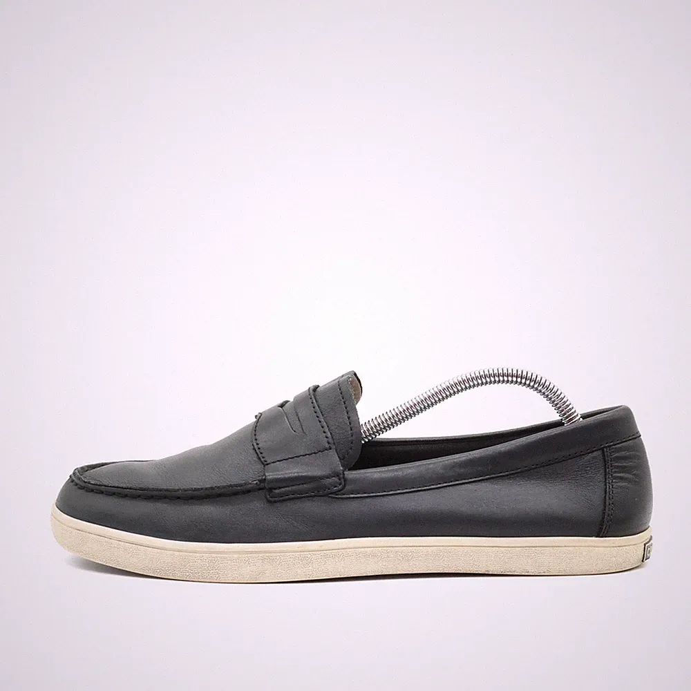Cole Haan Herren Slipper EU 43 C26427 Schwarz Leder Komfortabel Penny Loafer