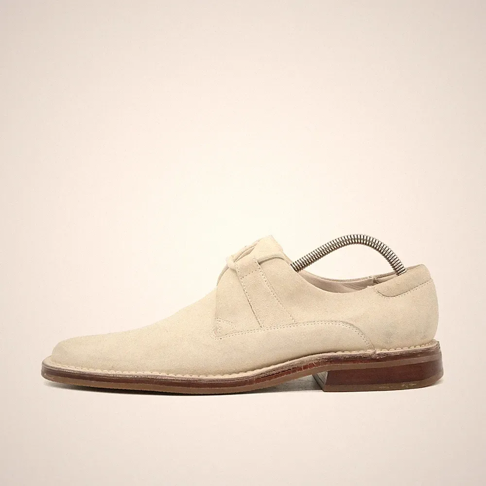 Cole Haan Herren Slipper Weiß Wildleder Vintage Loafers/Slipper EU 42.5