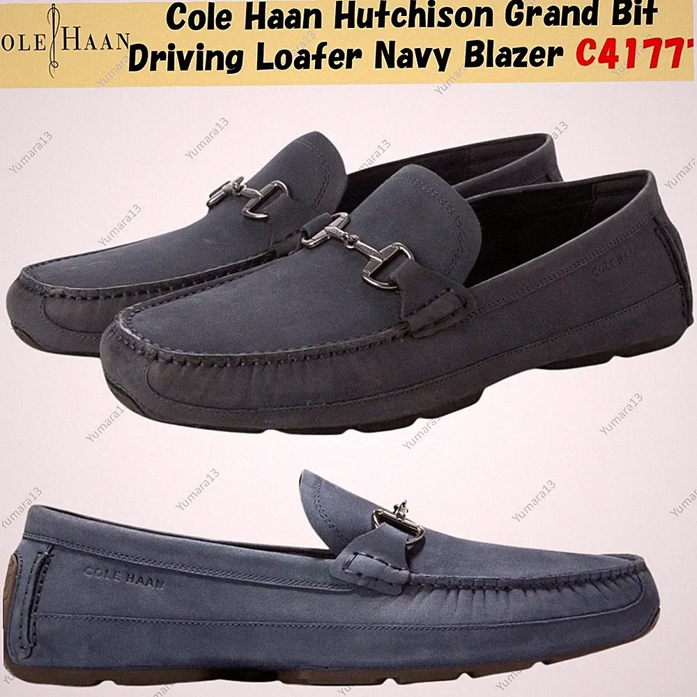 Cole Haan Hutchison Grand Bit Driving Loafer Navy Blazer C41777 Herren Gr.