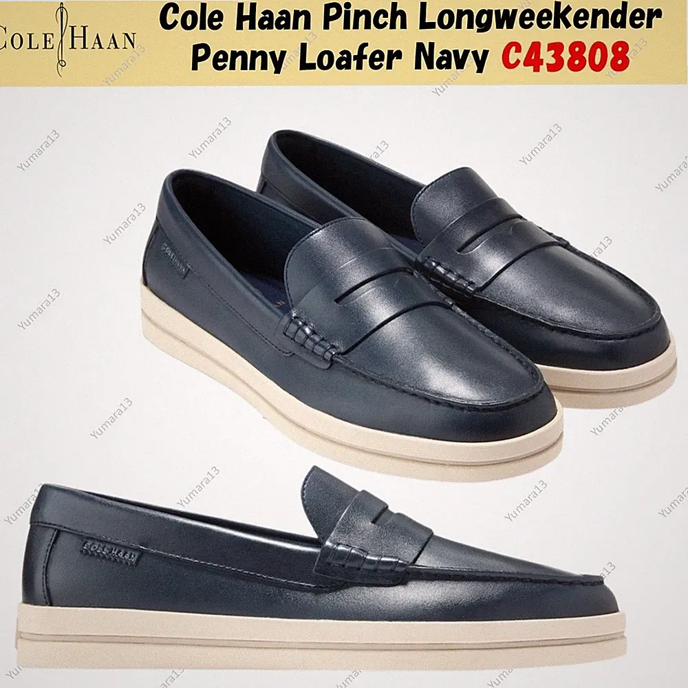 Cole Haan Pinch Longweekender Penny Loafer Navy C43808 Herren Gr.