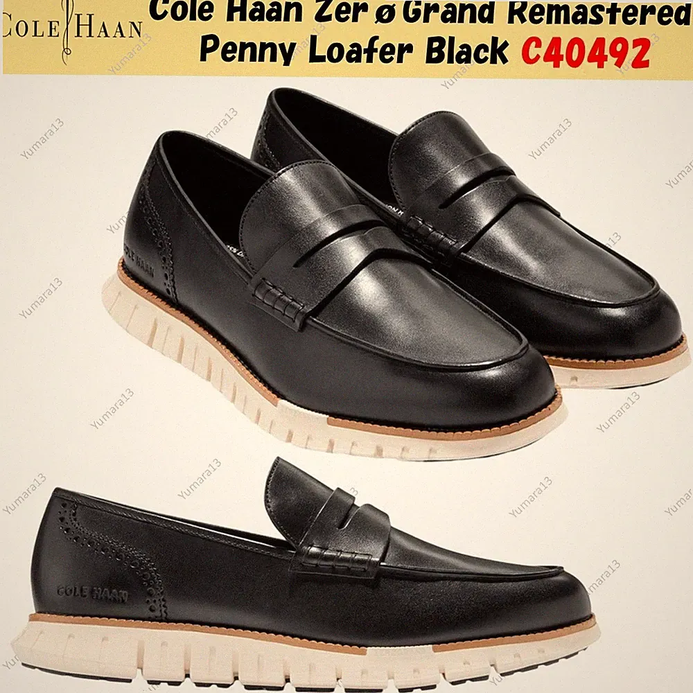Cole Haan ZerøGrand Remastered Penny Loafer Schwarz C40492 Herren Gr.