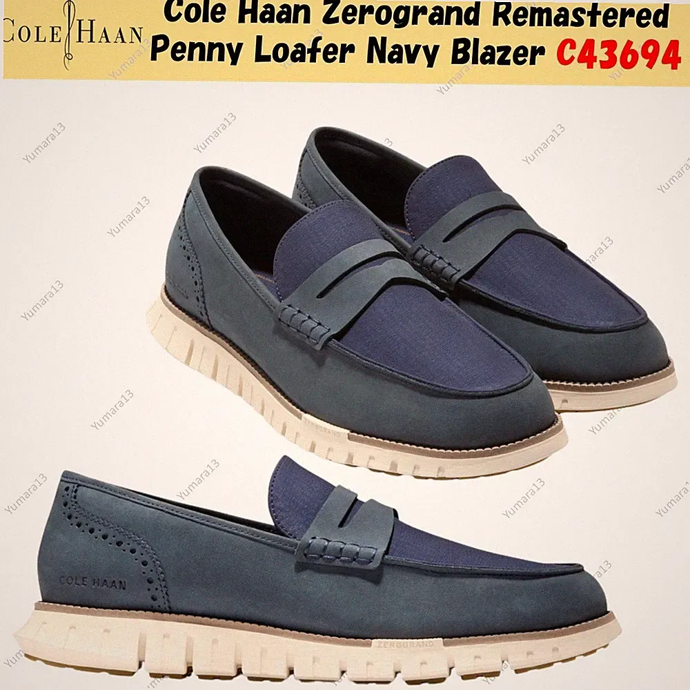 Cole Haan Zerogrand Remastered Penny Loafer Navy Blazer C43694 Herren Gr.