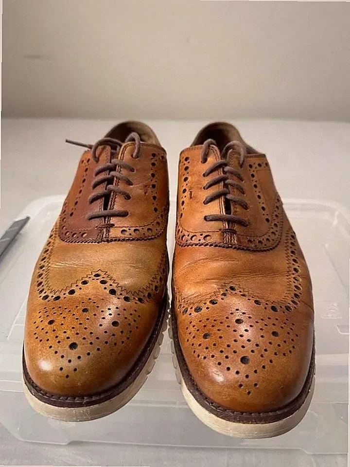 Colehaan Zerogrand Wingtip Oxford Casual Dress Shoes Mens Size 11 Used Good $25