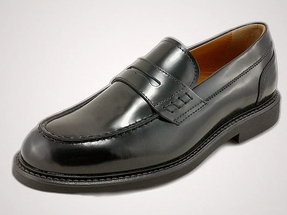 College Halbschuh Schwarz Gärten Herren Mod. E500600U Leder SCHWARZ -16% Rabatt