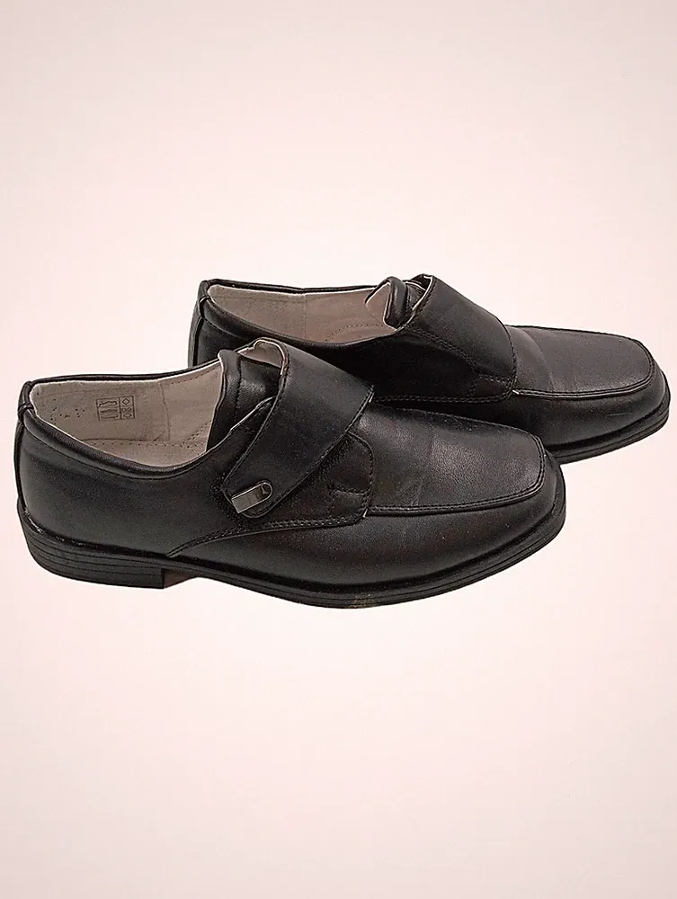 Conway Loafer Herren Business Schuhe Klassisch Schwarz Gr. 36 Klettverschluss