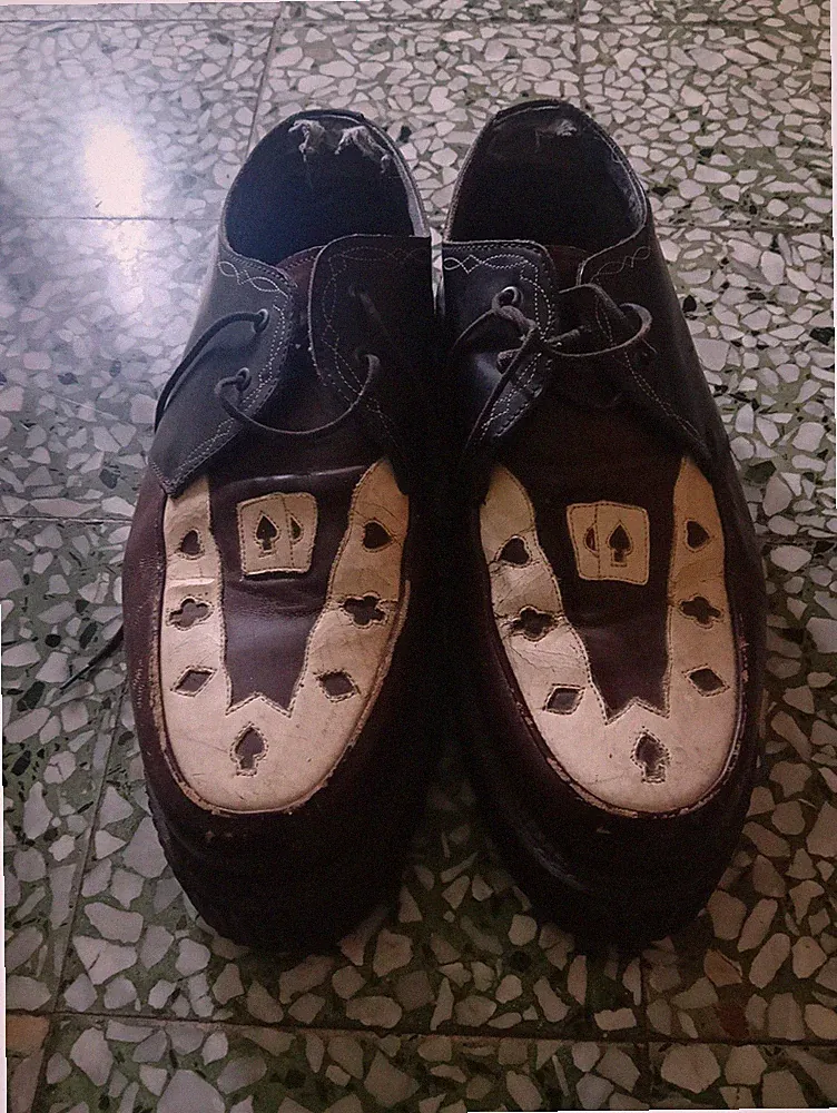 Creepers Tuk Schuhe Punk Rockabilly Teddy Boys Goth Emo Dark 45