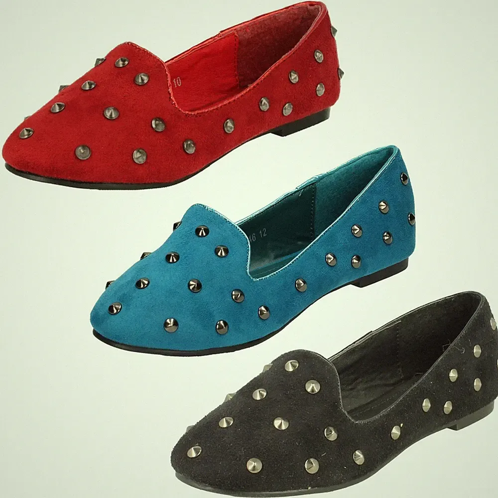 Cutie Girls Slipper Loafer Flache Halbschuhe Nieten Casual Ballerinas