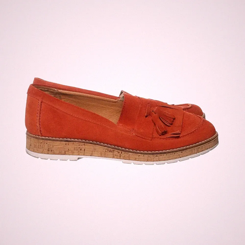 Cypress, Loafers, Größe: 40, Leder, Orange, Damen #Ggs