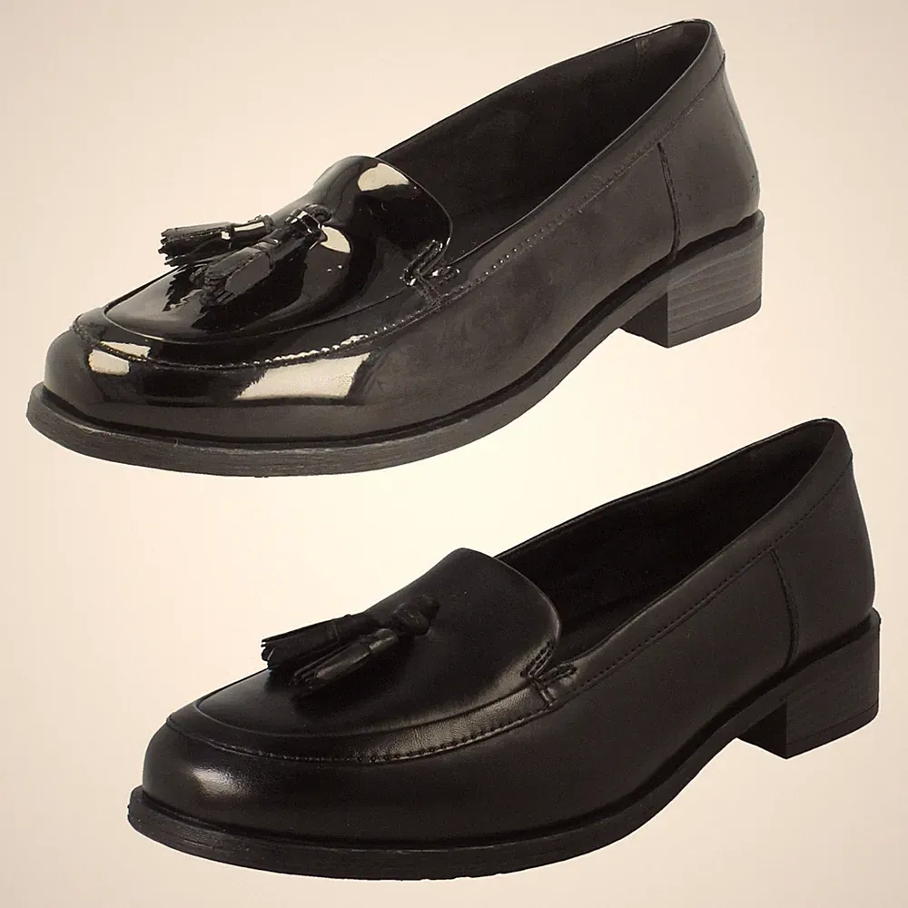 Damen Clarks Havisham Slip-On Loafer mit Quasten – Detail Slip on – Schuhe