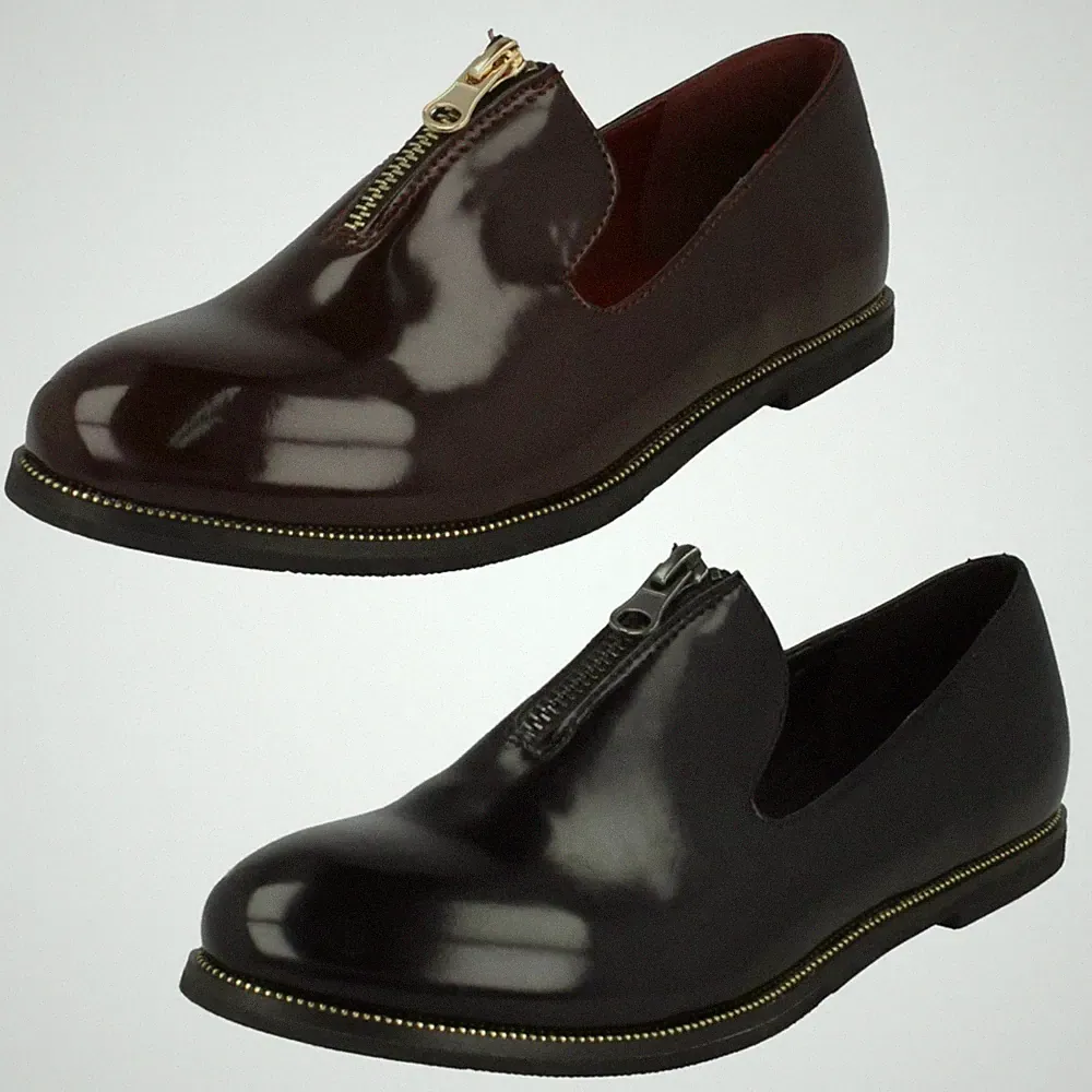 Damen Down To Earth Reißverschluss Detail *Loafer*