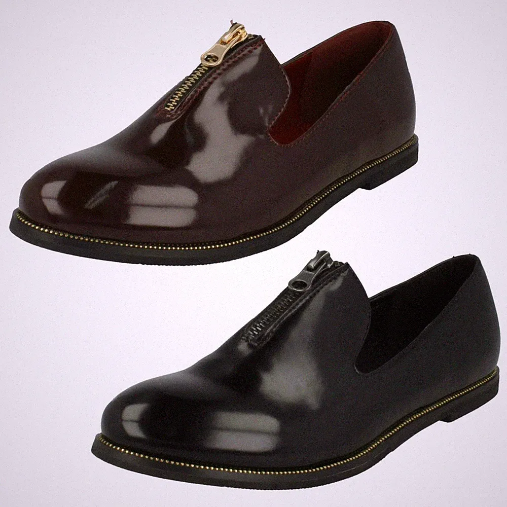 Damen Down To Earth Reißverschluss Detail *Loafer*