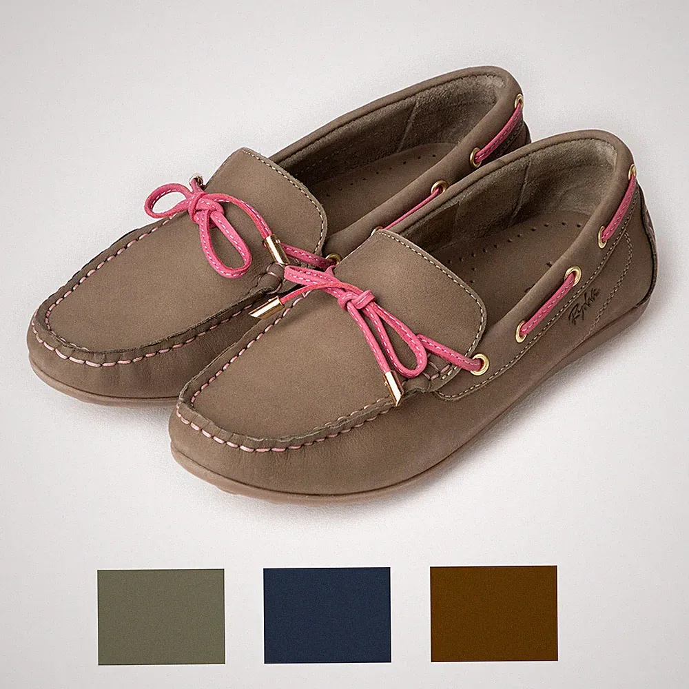 Damen Driving Loafer Damen Fahrschuhe Leder Mokassin Deck Rydale 3 Farben
