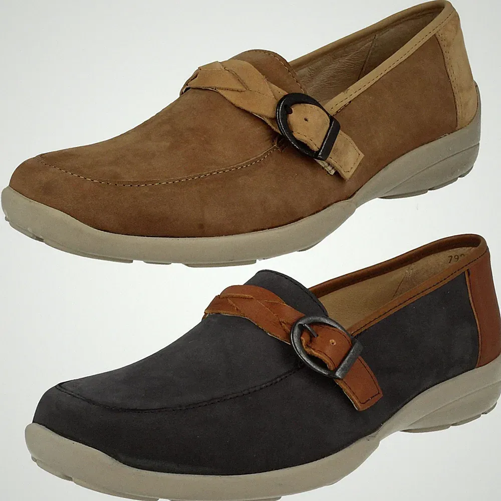 Damen Easy B weit geschnittene Slipper Halbschuhe "Kork"