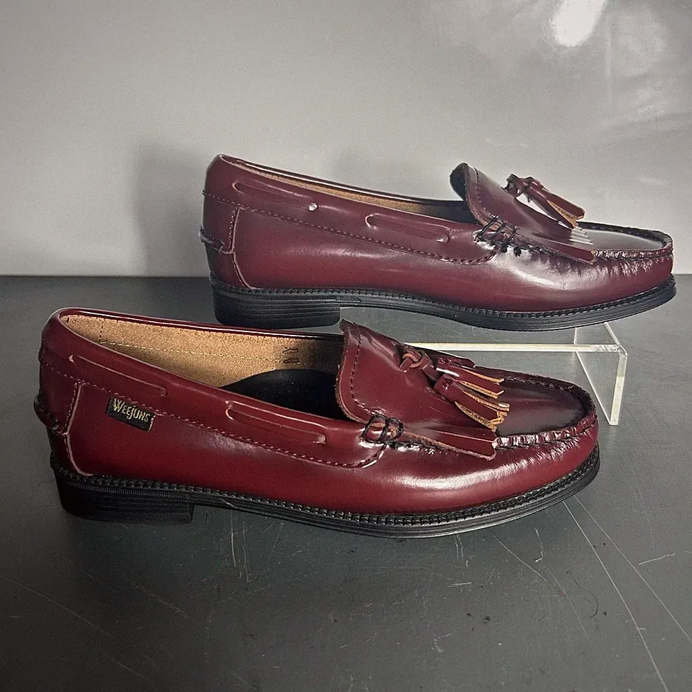 Damen - G.H Bass - Weejuns - Loafer mit Quasten - Burgund - Größe 3 / 36