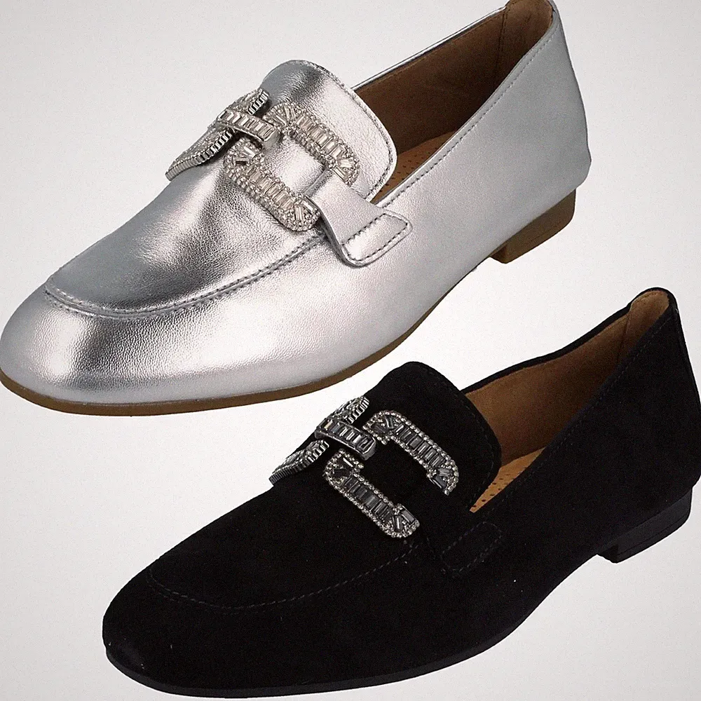 Damen Gabor Smart Casual Loafer Mit Dekorativem Kettendetail "65.210"