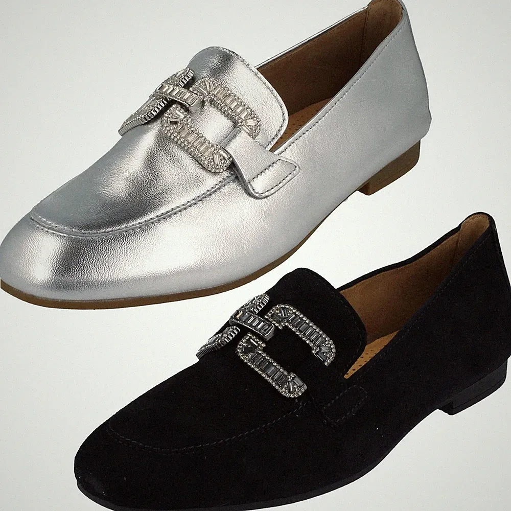 Damen Gabor Smart Casual Loafer Mit Dekorativem Kettendetail "65.210"