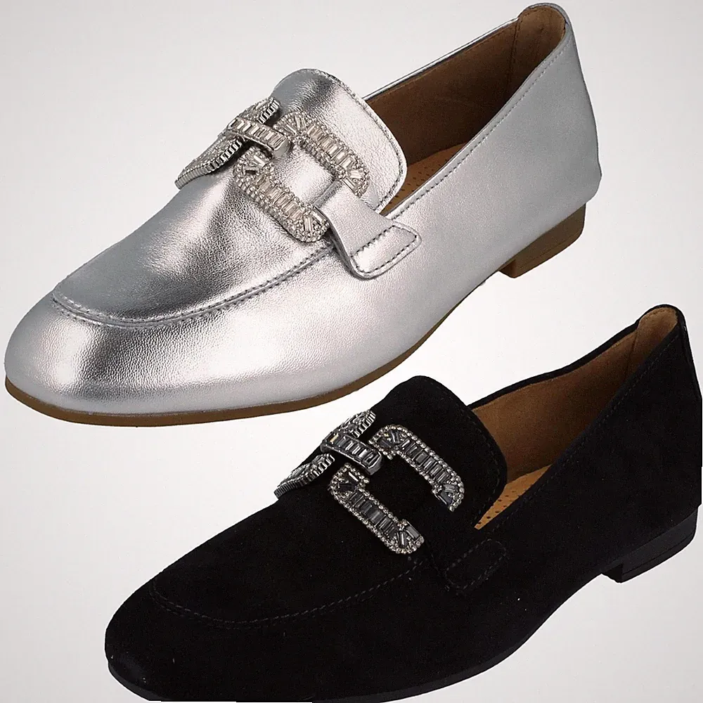 Damen Gabor Smart Freizeit Halbschuh mit dekorativen Kettendetail 65.210