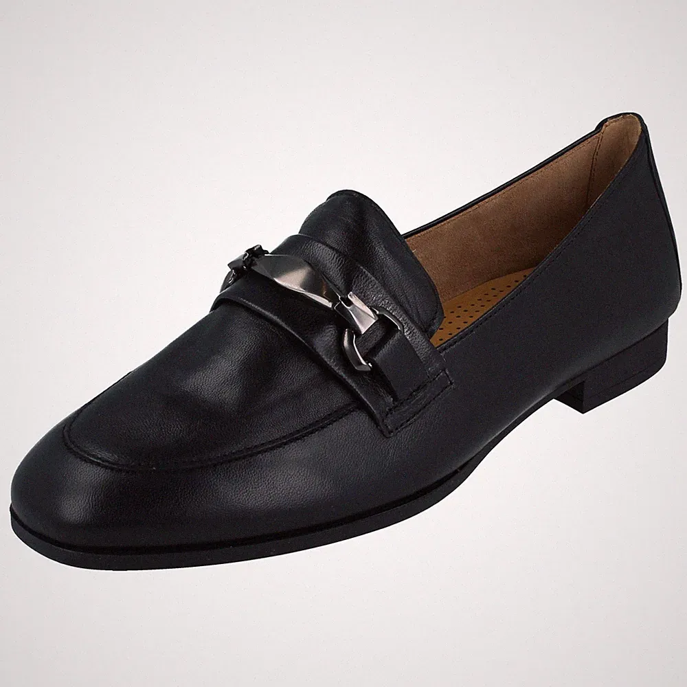 Damen Gabor Smart Soft Leder Halbschuh mit Kettenbesatz Akzent - 55.271