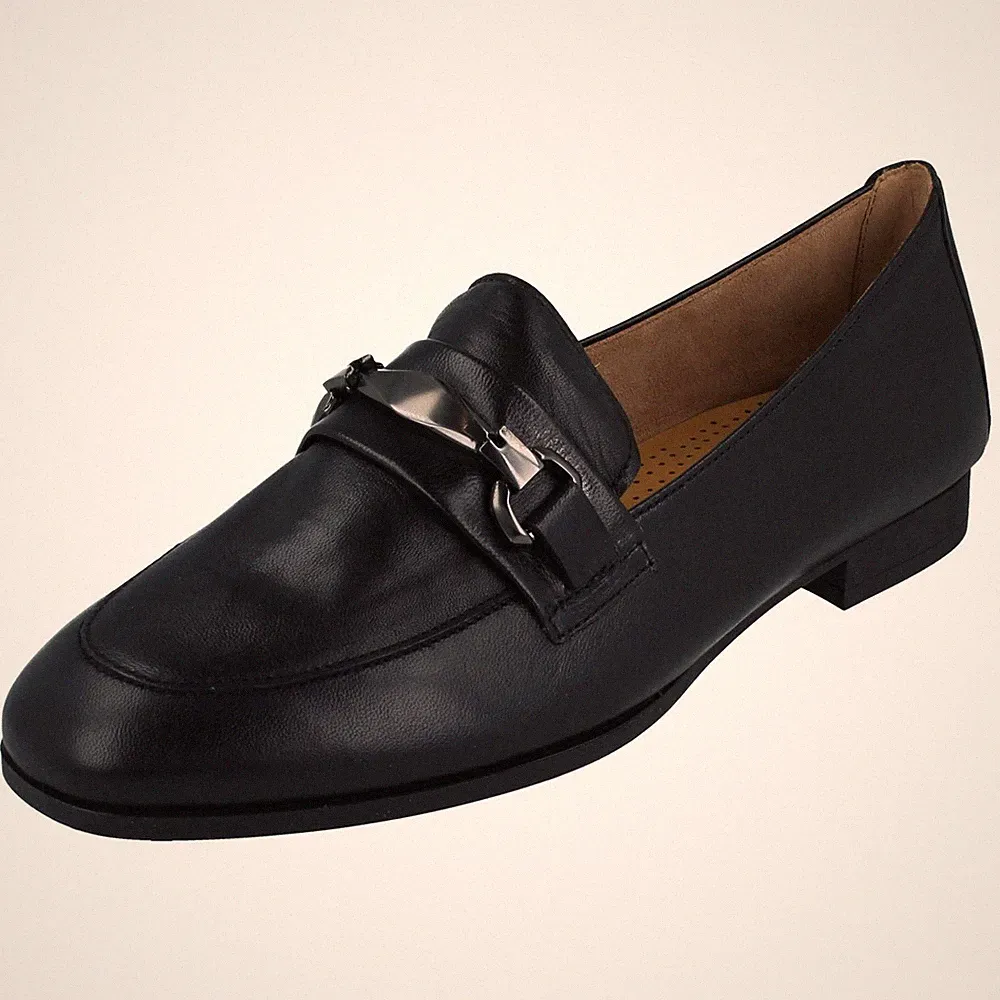 Damen Gabor Smart Soft Leder Halbschuh mit Kettenbesatz Akzent "55271"