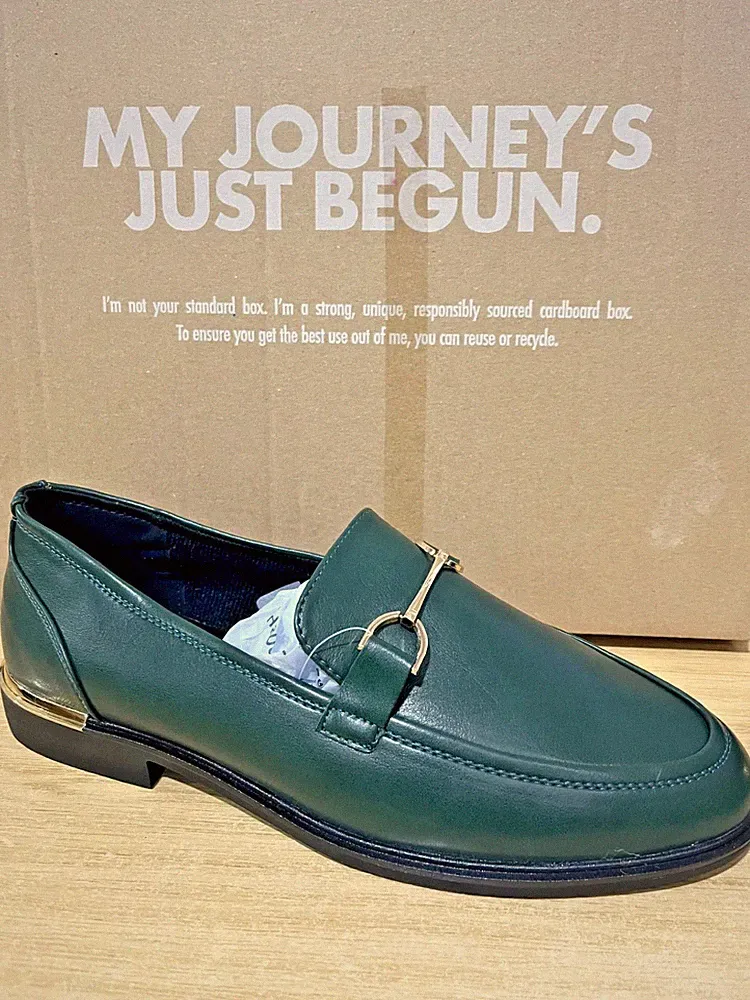 Damen grüne Cushion Walk Halbschuhe Gr. 4