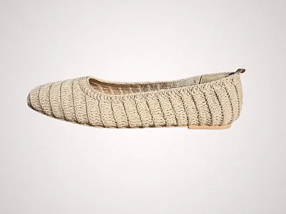 Damen Häkel Ballerina Schuhe Slipper Wander Halbschuhe Mokassins Freizeit Größe