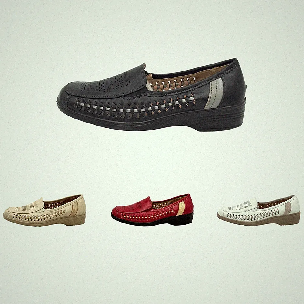 Damen Halbschuhe Komfort Slipper Mokassins Loafer Slip On 36 - 42