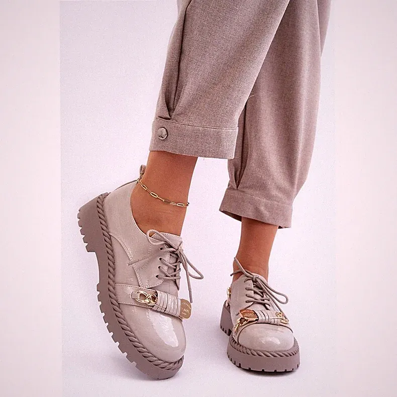 Damen Halbschuhe Schnürschuhe, graue flache Schuhe für Damen, Damen Halbschuhe Gr.