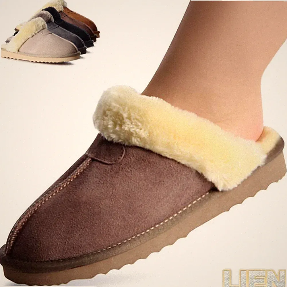 Damen Hausschuhe Pantoffeln Pantoletten Slipper Loafer Leder