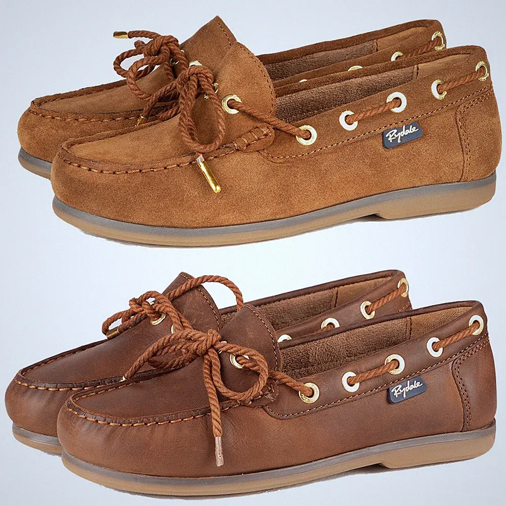 Damen Leder Deck Schuhe Damen Schnürschuhe Bootsschuh Halbschuh Mokassin Schuhe 2 Farben