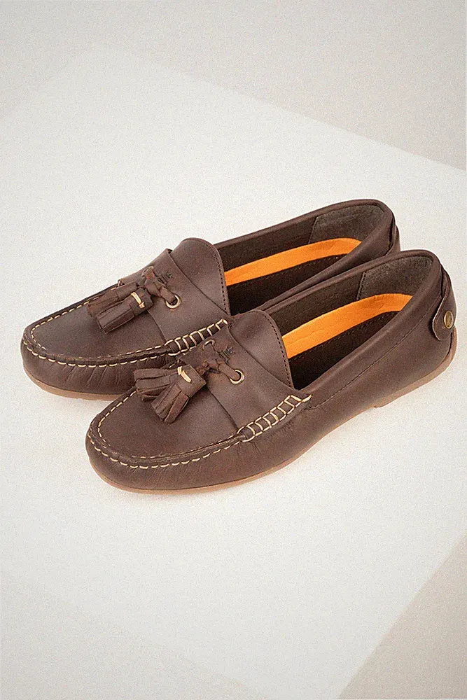 Damen Leder Driving Loafer Damen Quaste Halbschuhe Reitschuhe Rydale
