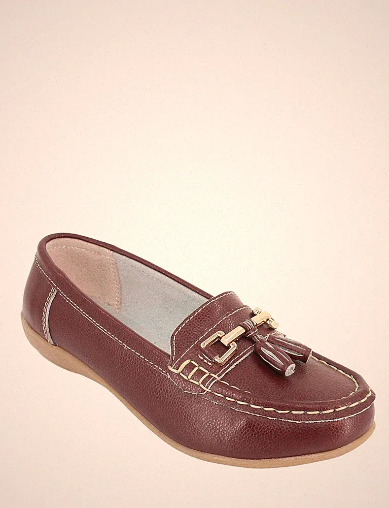 Damen Leder Halbschuh Maritim Weite Passform von Chums