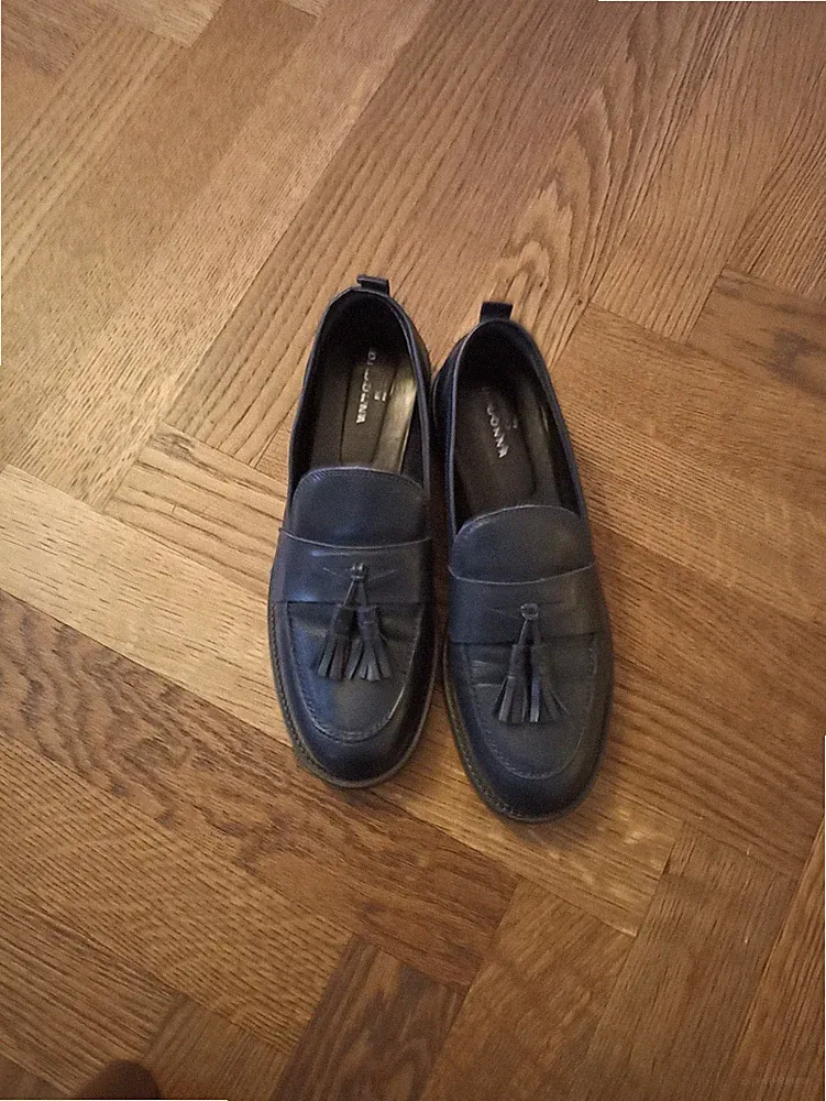 Damen Leder Loafer Mokassins Halbschuhe Gr.41