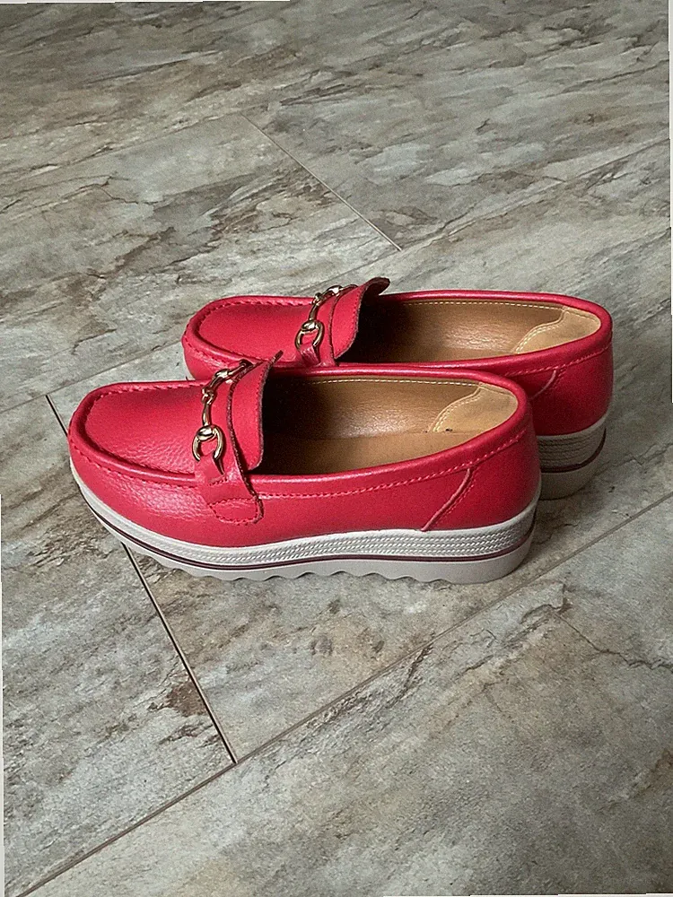 Damen Loafer Bequeme Mokassins Schuhe