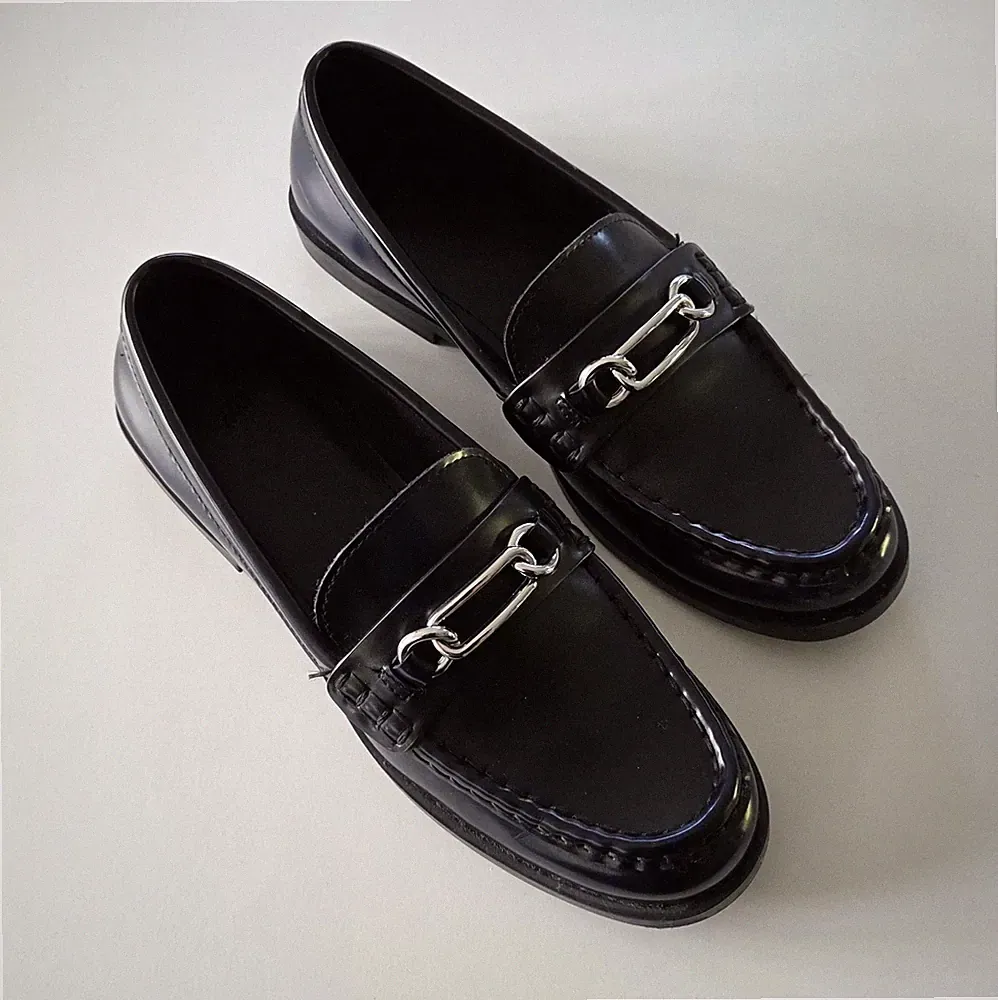 Damen Loafer , H&M , Größe 39 , Dunkelblau , Top
