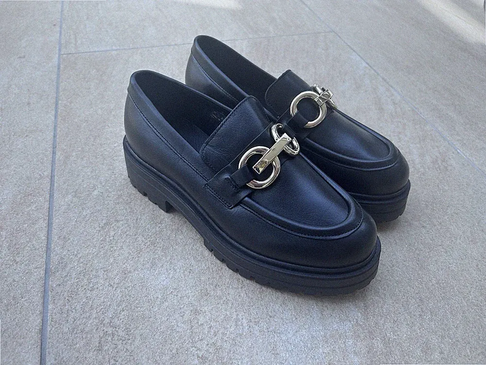 Damen Loafer -LOOKS by Wolfgang Joop- Nappaleder - Schwarz - Gr. 40 - Neu!