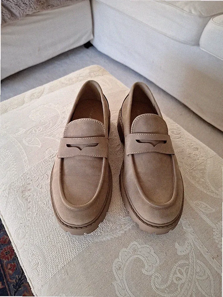 Damen Loafer, Sandfarben, wie NEU, 1 Mal Getragen, Vielseitig Kombinierbar 🥰