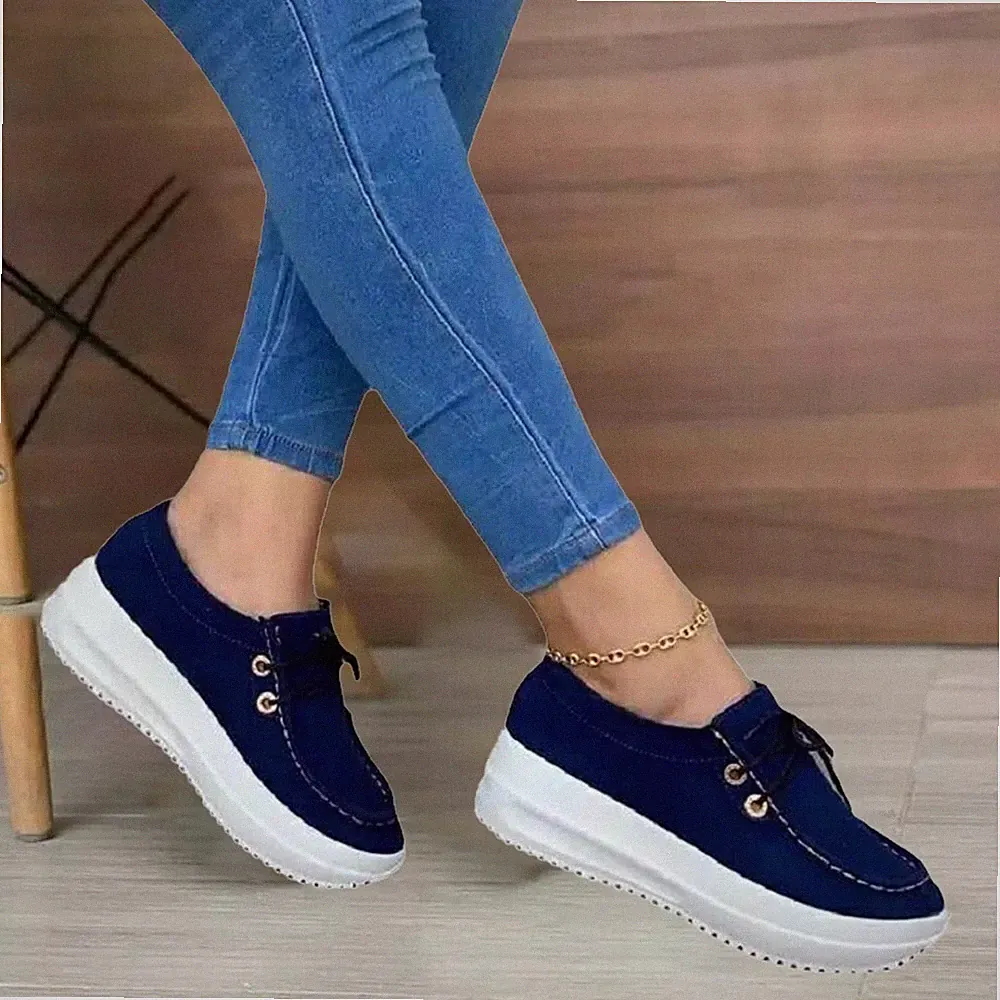 Damen Loafer Schuhe Schlupfschuhe Schnürschuhe Schuhe Weich Größe 38~42