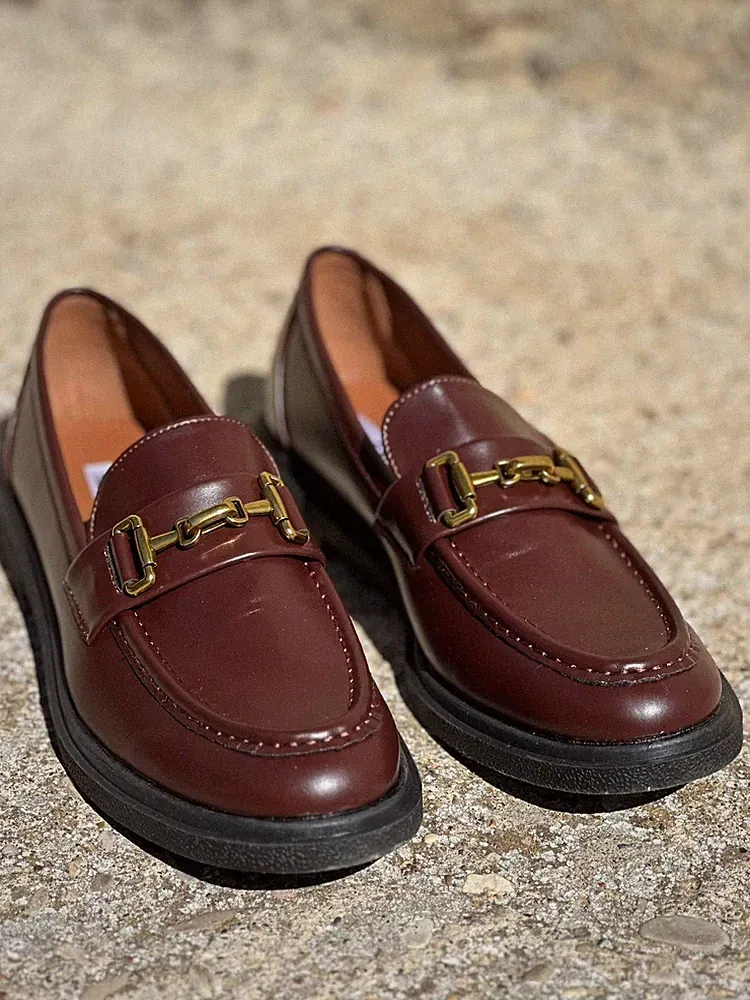 Damen Mädchen Halbschuhe Halbschuh Herbst Winter wine bordeaux dunkel