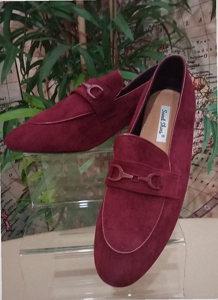Damen Mädchen Halbschuhe Halbschuhe Mokassin bordeaux (wine)