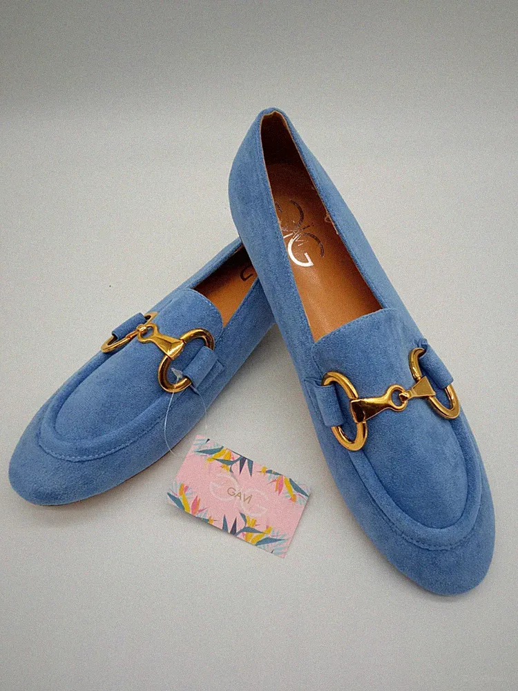 Damen Mädchen Schuhe Halbschuh Halbschuhe niedrige Klemme bunt himmlisch Mode